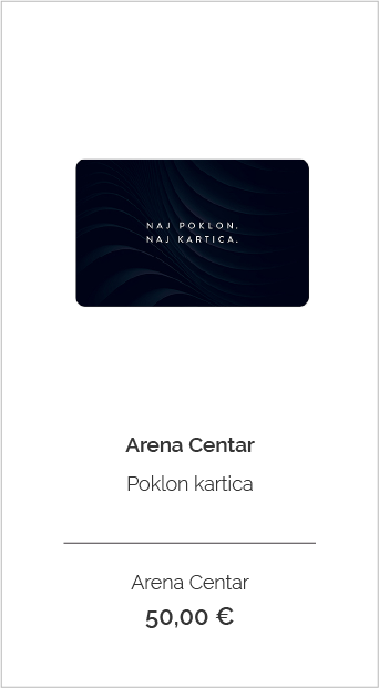 Arena Centar - Poklon kartica 50