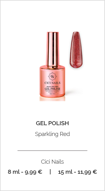 Cici nails - GEL POLISH (slika. 314- SPARKLING RED)
