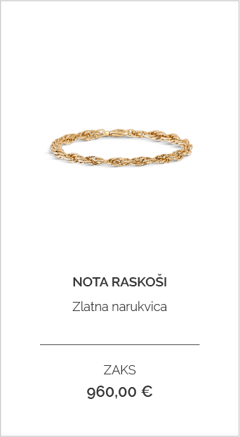 ZAKS - Zlatna narukvica Nota raskoši