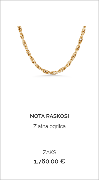 ZAKS - Zlatna ogrlica Nota raskoši